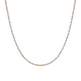 4 Carat Round Lab Grown Diamond Tennis Necklace