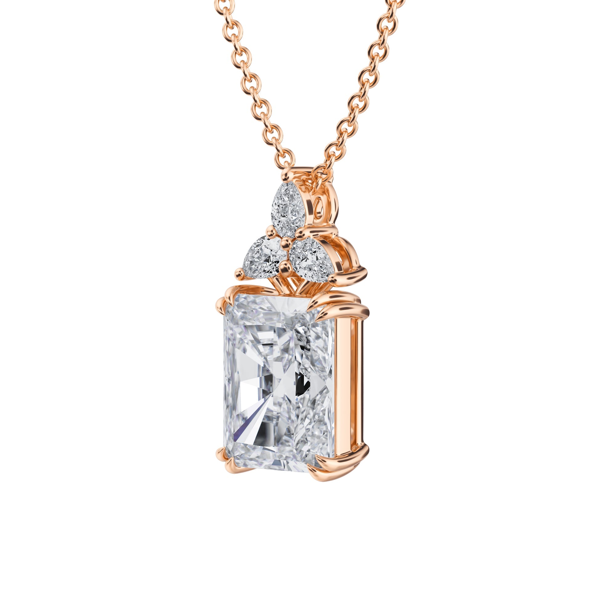 2.5 Carat Radiant Fancy Shape Pendant