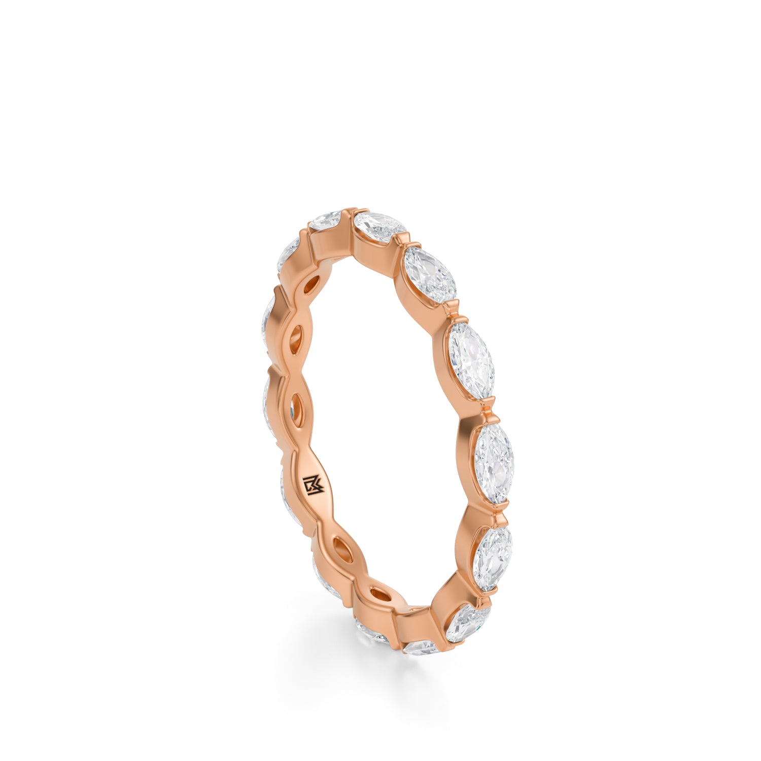 Marquise Single Shared Eternity Band