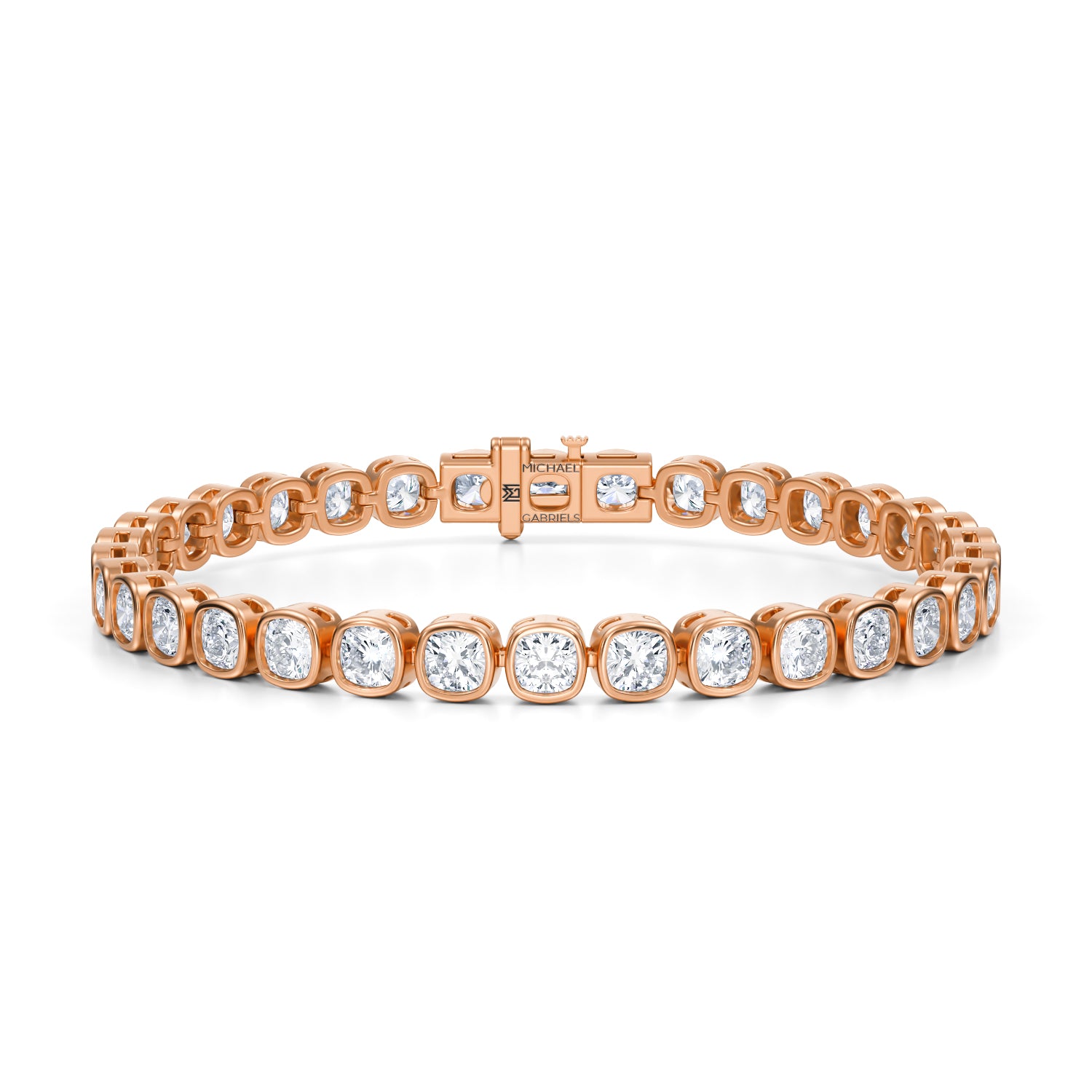 Cushion Bezel Tennis Bracelet