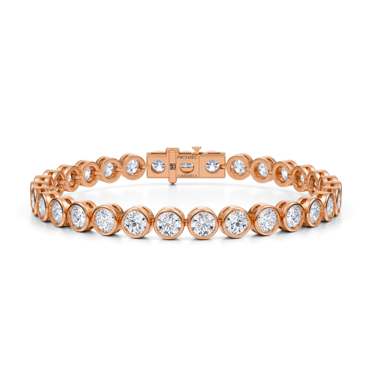 Round Bezel Tennis Bracelet