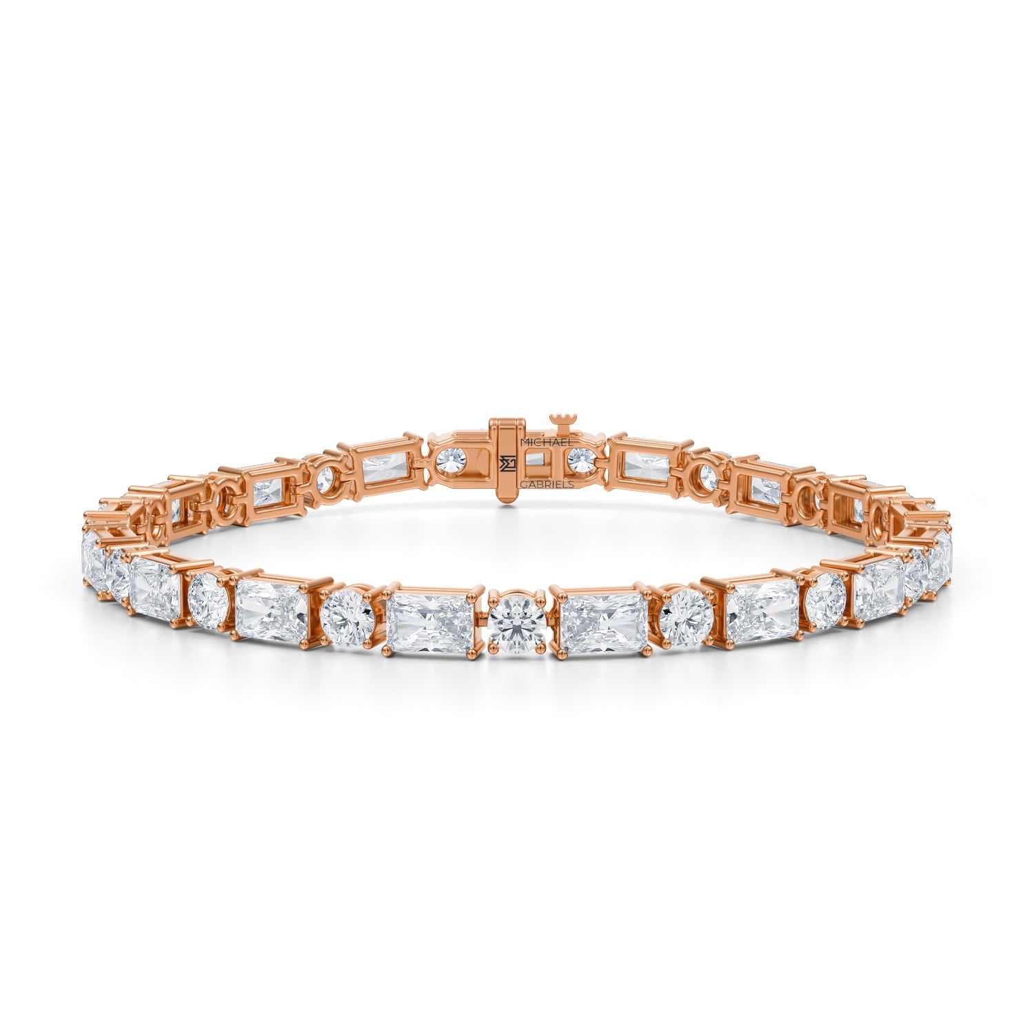 Radiant & Round Alternating Tennis Bracelet