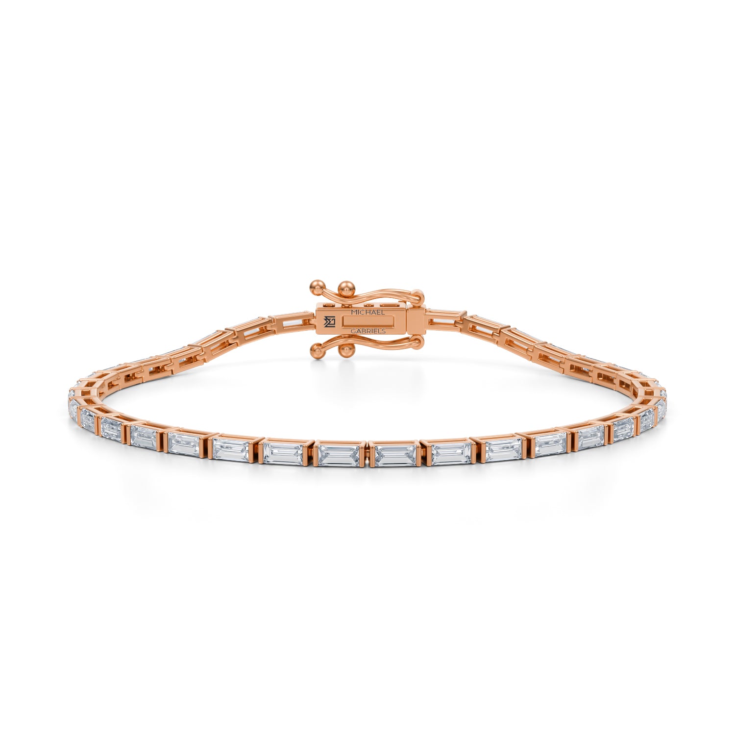 4 Carat Baugette Tennis Bracelet