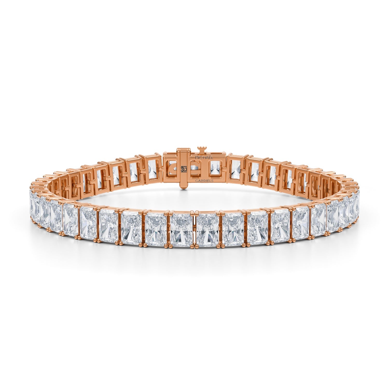 25 Carat Radiant Tennis Bracelet