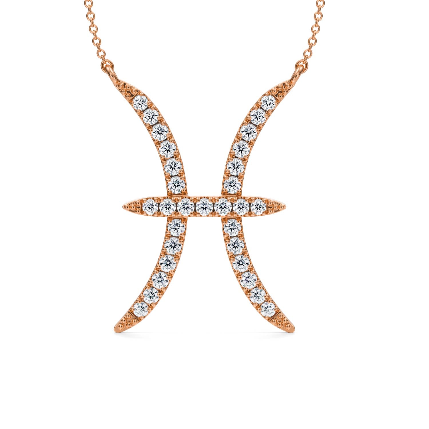 Pisces Zodiac Necklace (1 Carat)