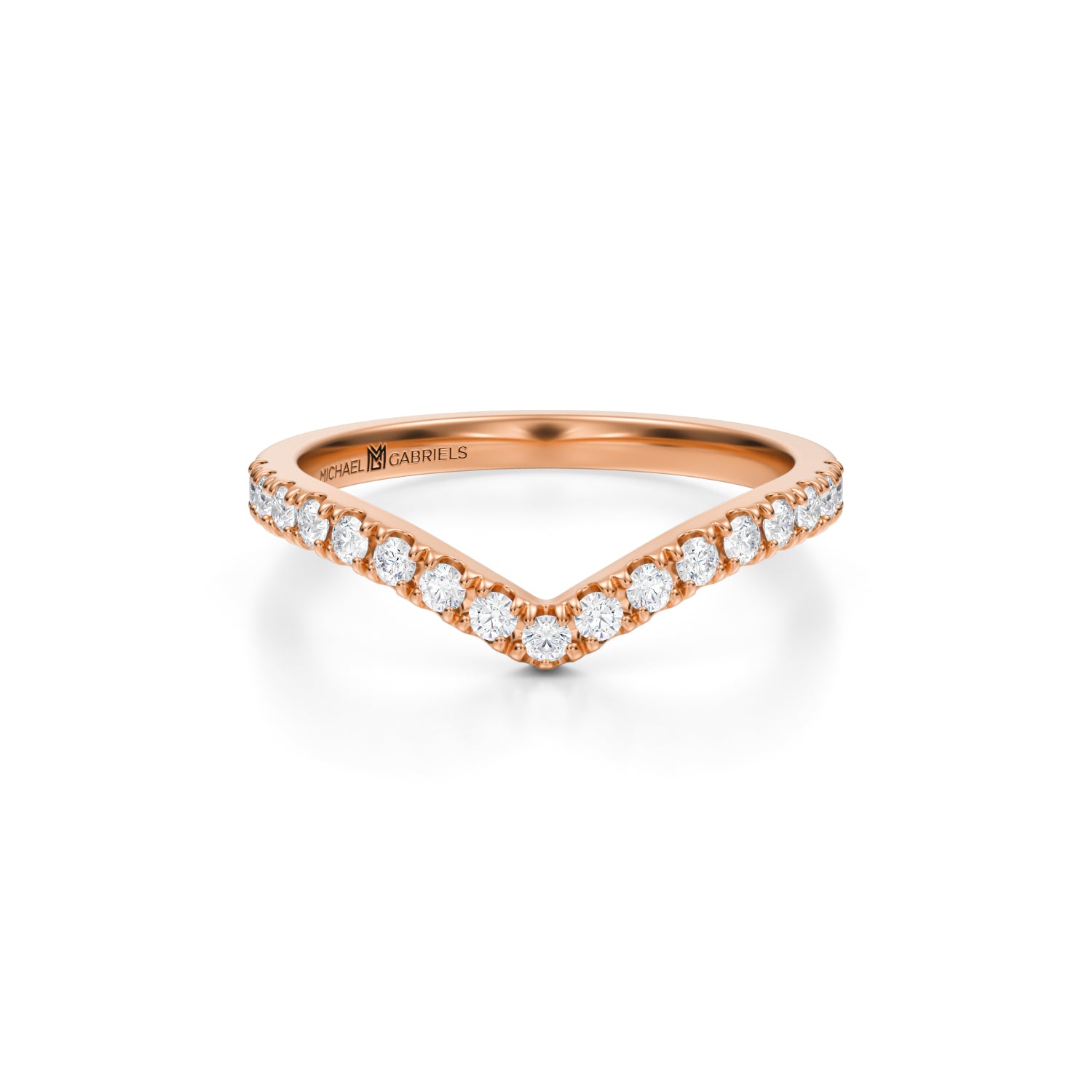 V Shaped Diamond Ring