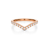 V Shaped Diamond Ring