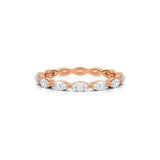 Marquise Single Shared Eternity Band