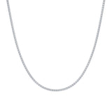 4 Carat Round Lab Grown Diamond Tennis Necklace