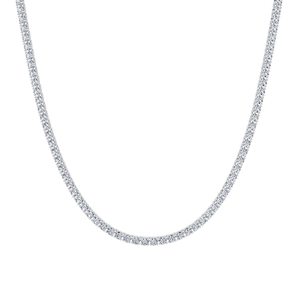 13 Carat Round Lab Grown Diamond Tennis Necklace