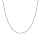 5 Carat Round Lab Grown Diamond Tennis Necklace