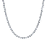 20 Carat Round Lab Grown Diamond Tennis Necklace