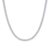 25 Carat Round Lab Grown Diamond Tennis Necklace