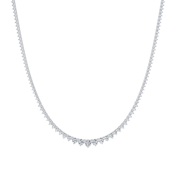 5 Carat Lab Grown Diamond Graduated Tennis Necklace