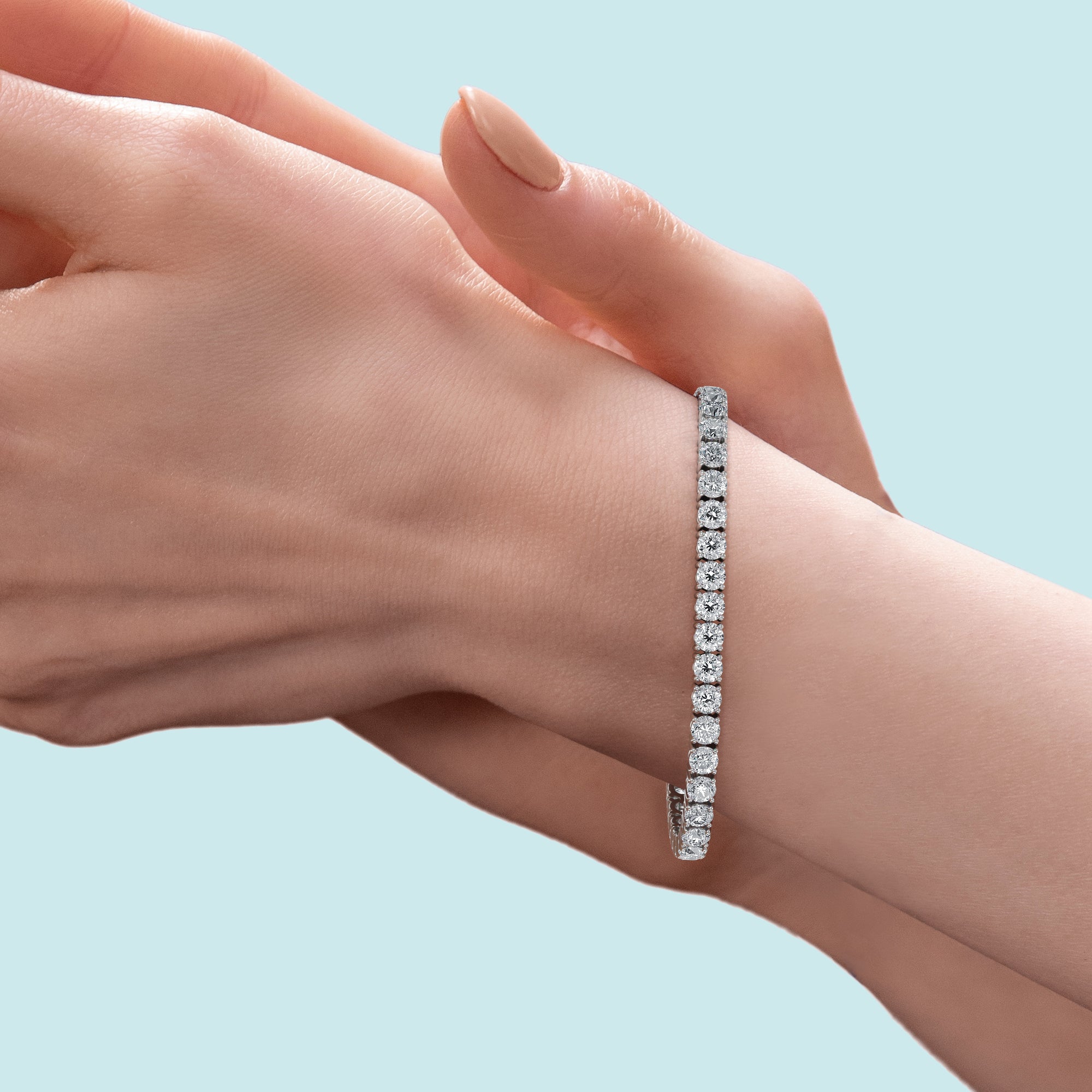 12 Carat Lab Grown Diamond Tennis Bracelet