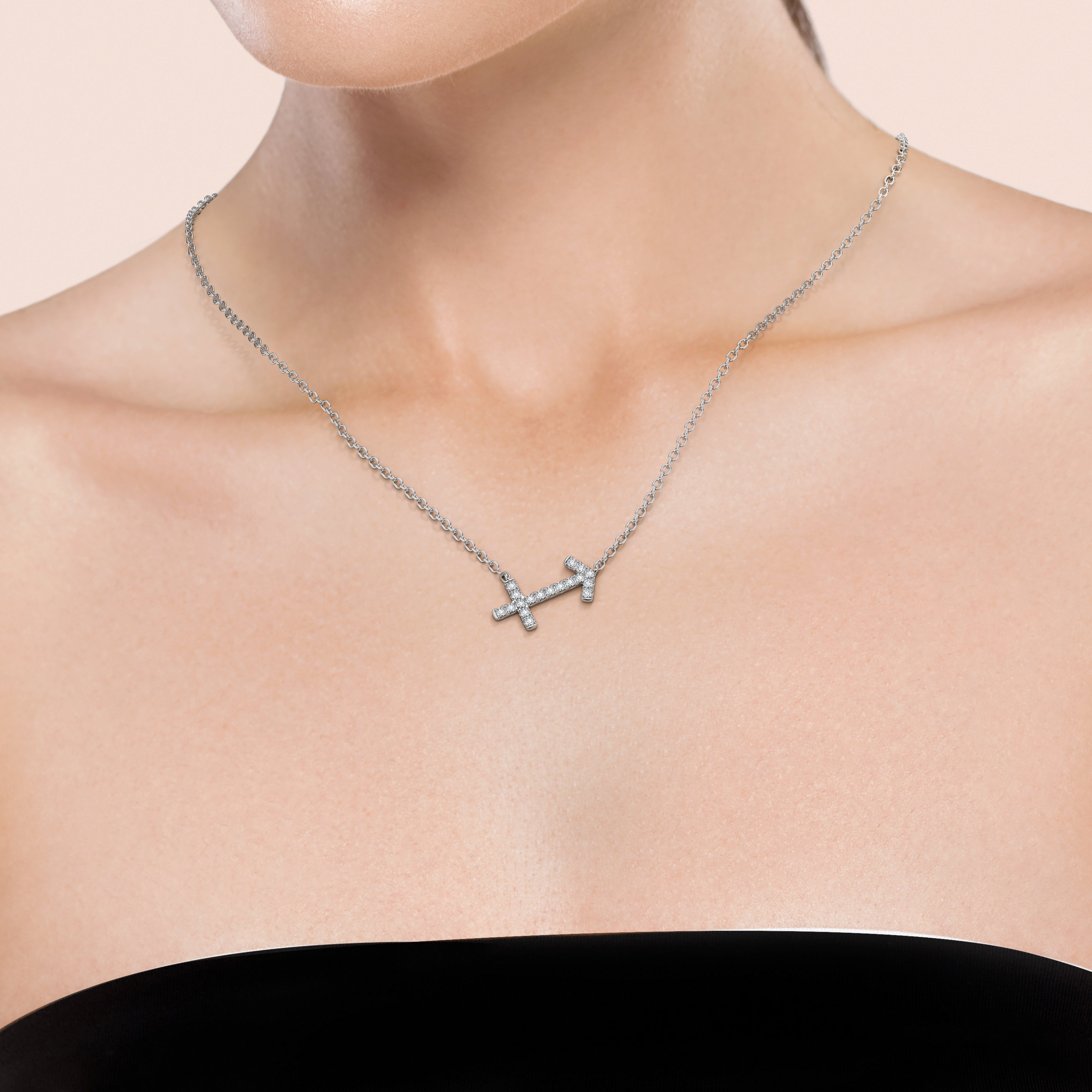 Sagittarius Zodiac Necklace (1 Carat)