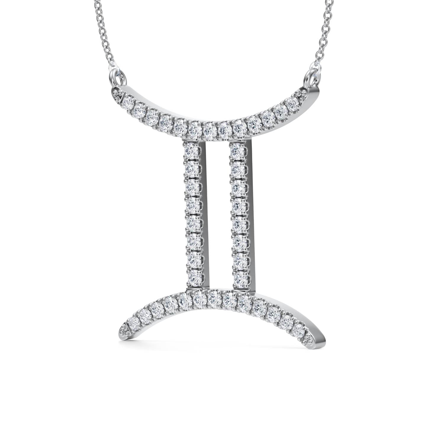 Gemini Zodiac Necklace (1 Carat)