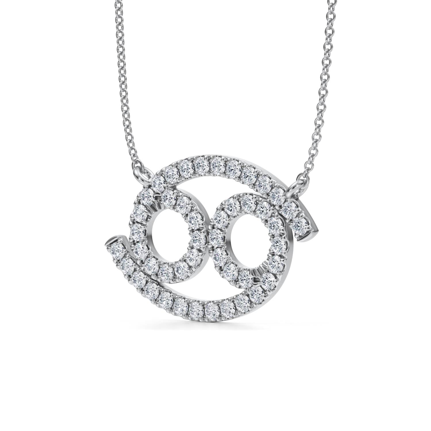 Cancer Zodiac Necklace (1 Carat)