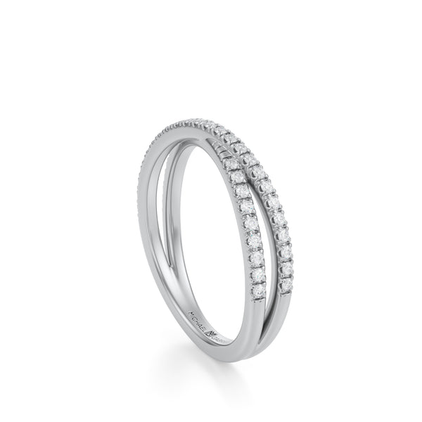 Criss Cross Diamond Ring