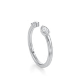 Open Bezel Diamond Ring