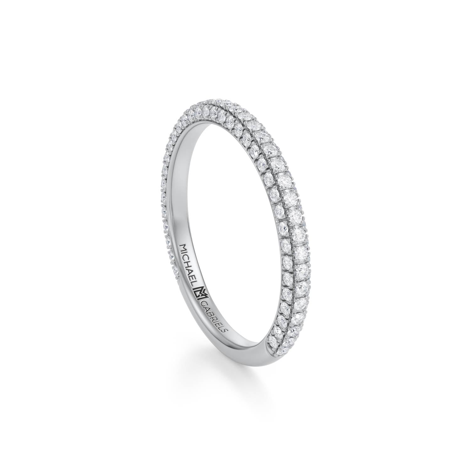 Trio Pave Wedding Band - Matching