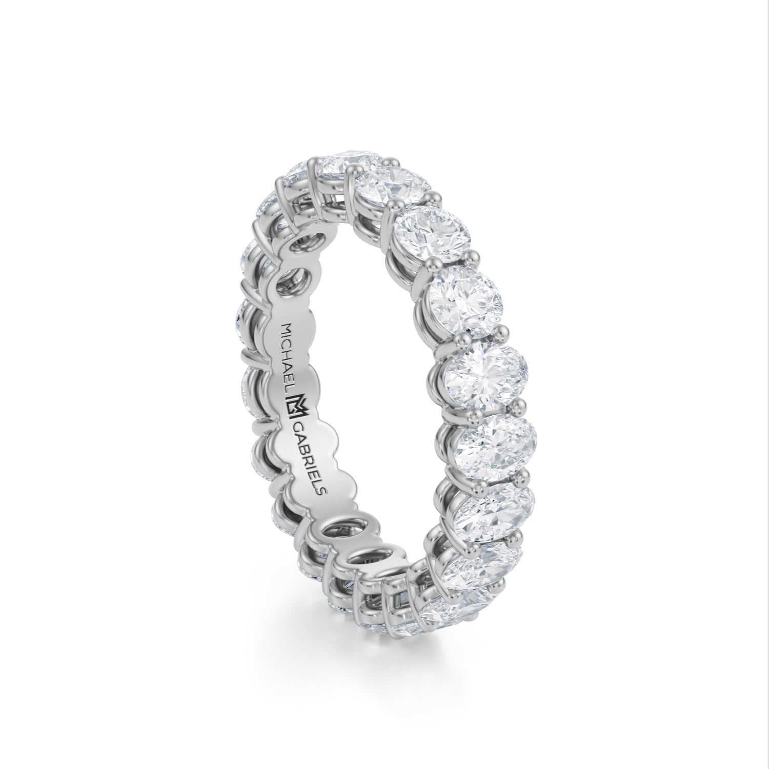 3 Carat Oval And Round Eternity Ring