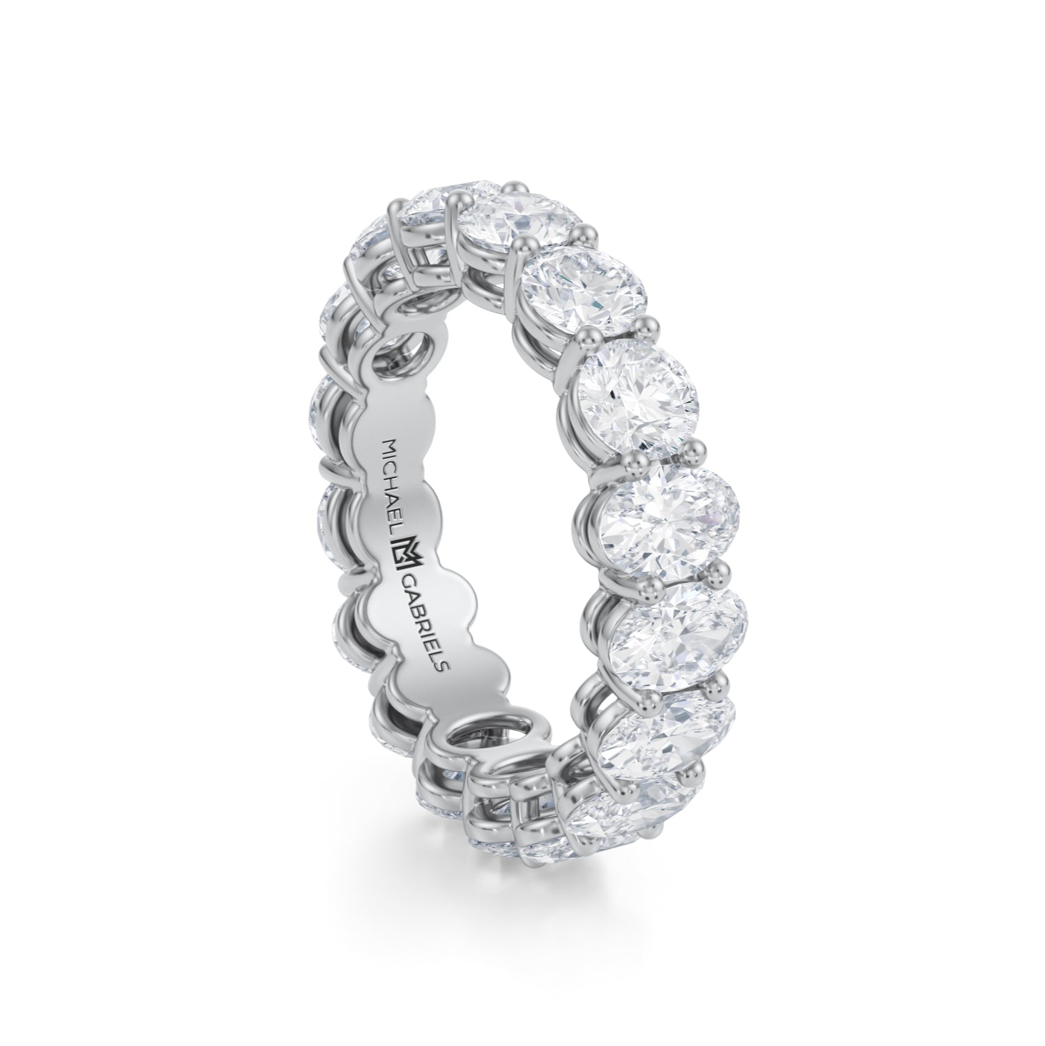 5 Carat Oval And Round Eternity Ring