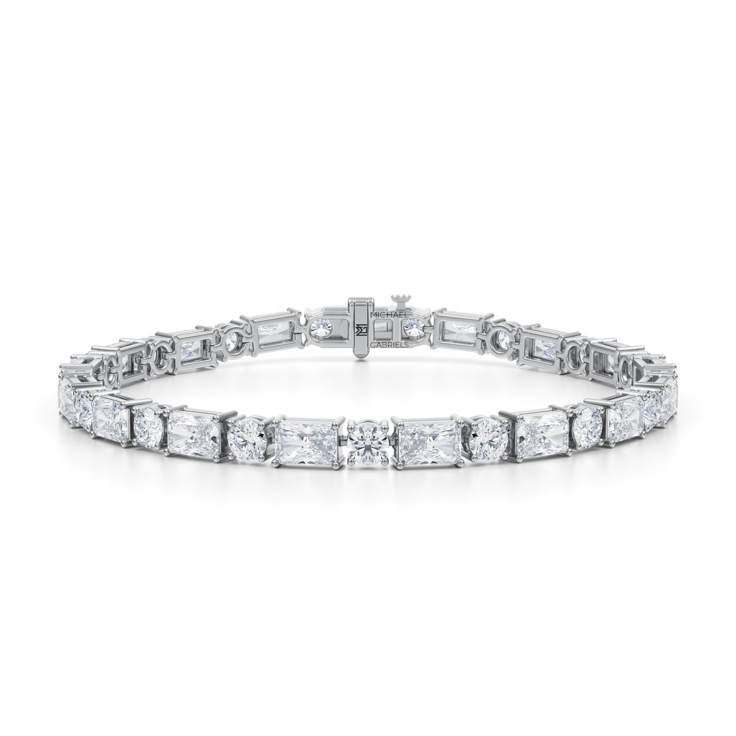 Radiant & Round Alternating Tennis Bracelet