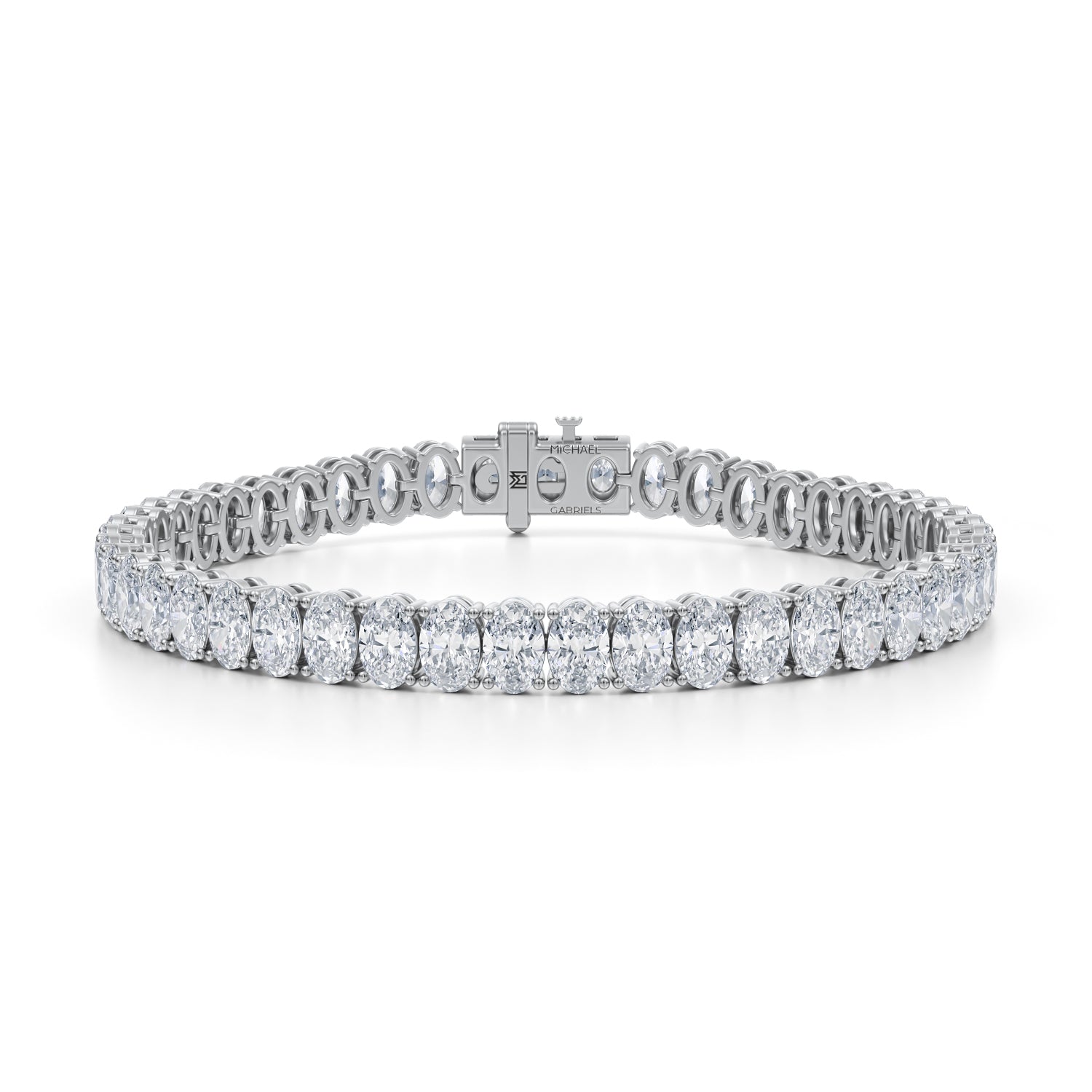 25 Carat Oval Tennis Bracelet