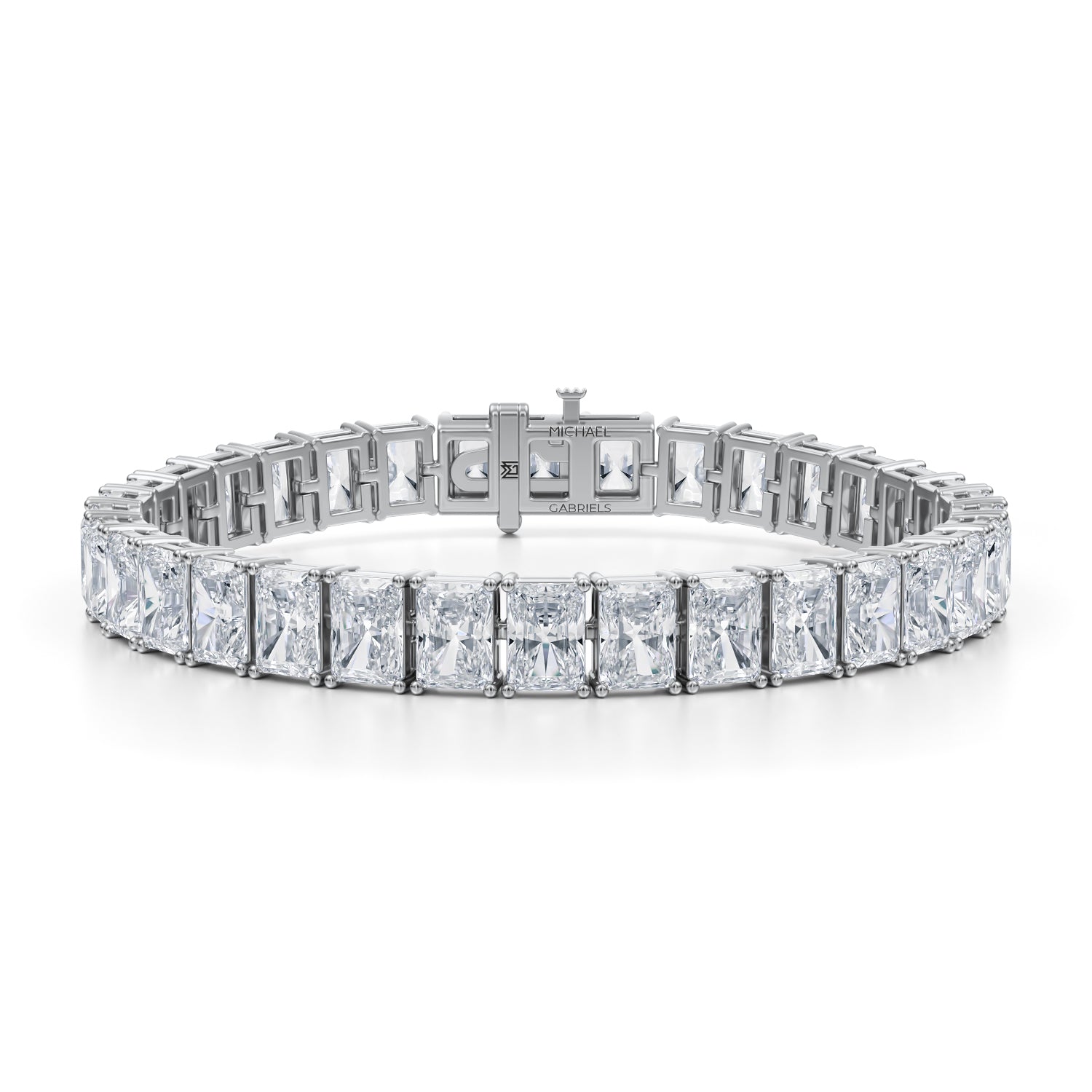 35 Carat  Radiant Tennis Bracelet