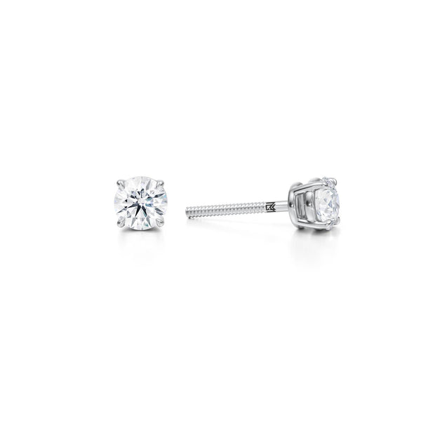 Lab Grown Diamond Stud Earrings - 3/4 Carat Round – Michael Gabriels