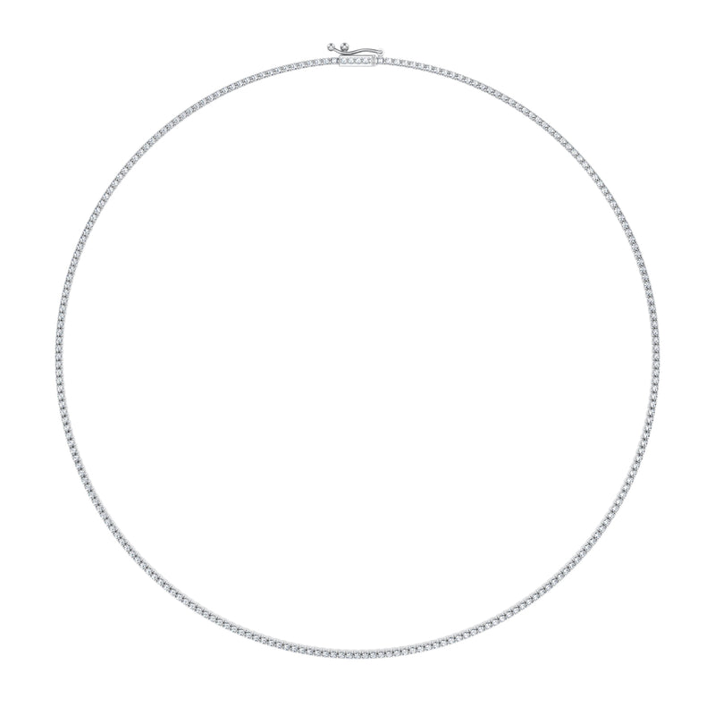 3 Carat Round Lab Grown Diamond Tennis Necklace