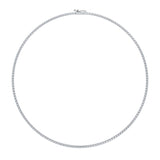 7 Carat Round Lab Grown Diamond Tennis Necklace