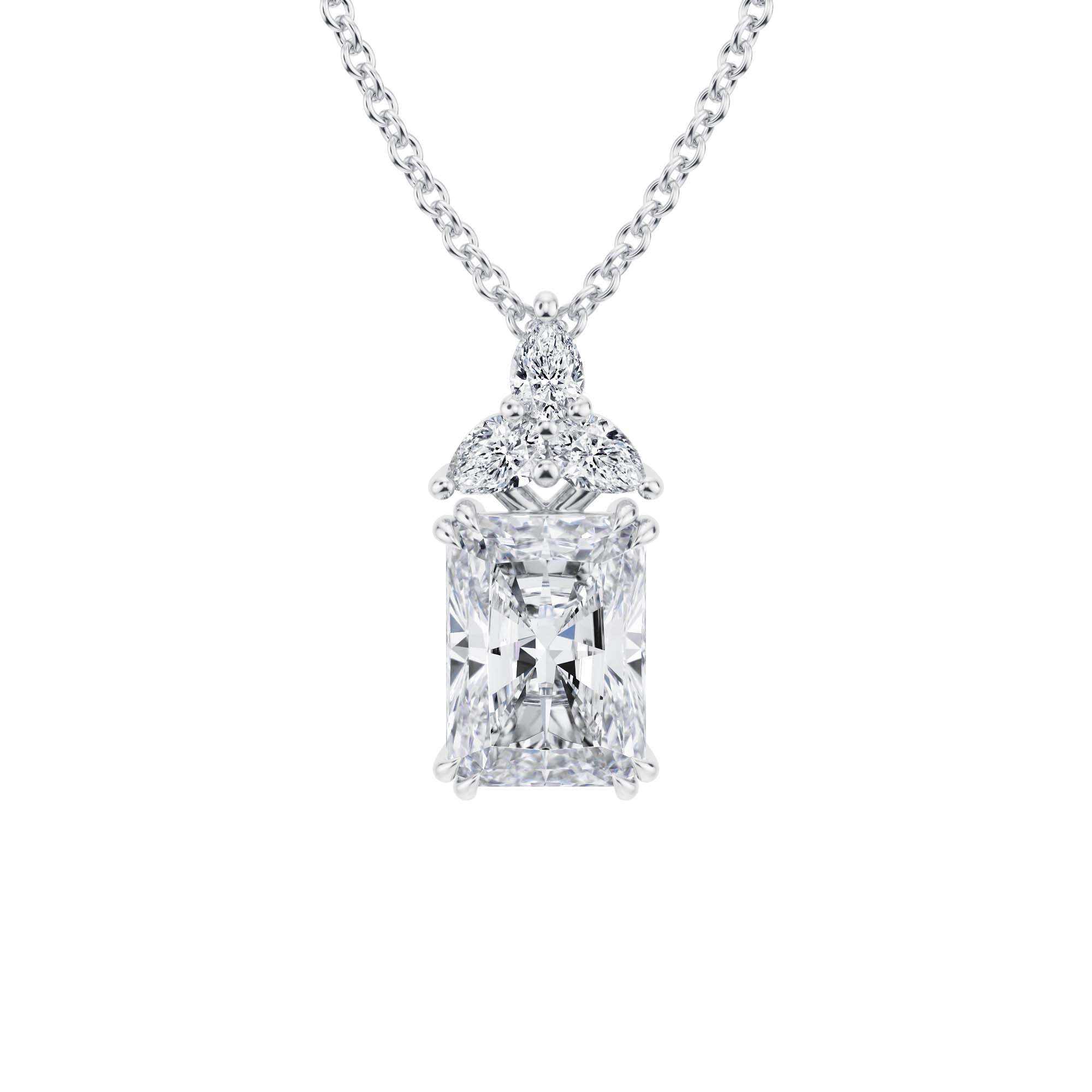 2.5 Carat Radiant Fancy Shape Pendant