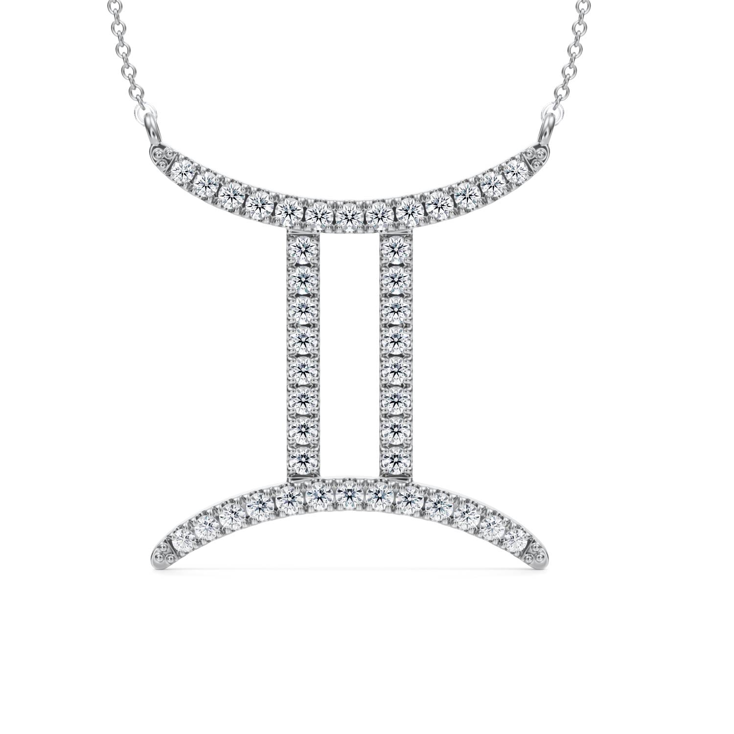 Gemini Zodiac Necklace (1 Carat)