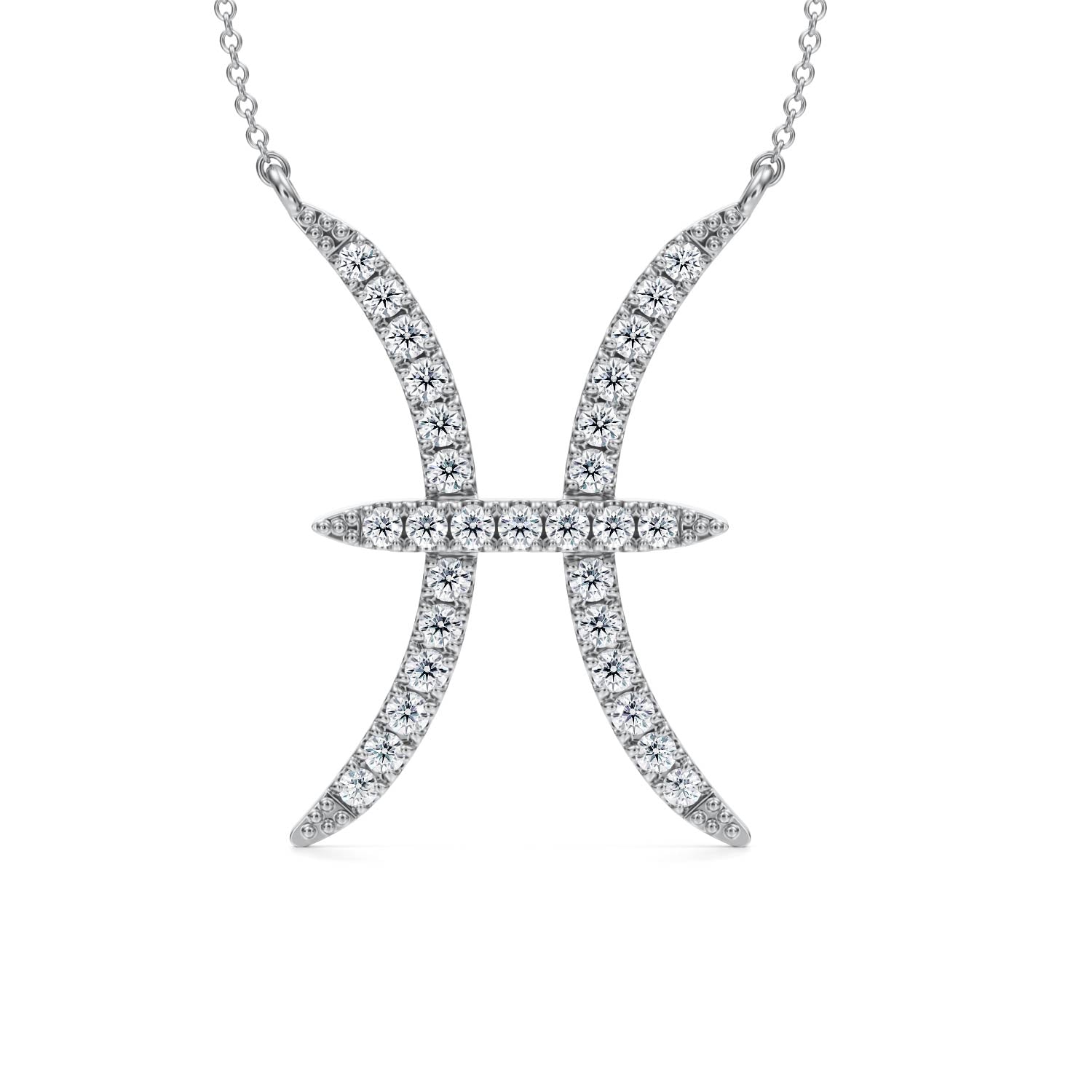 Pisces Zodiac Necklace (1 Carat)