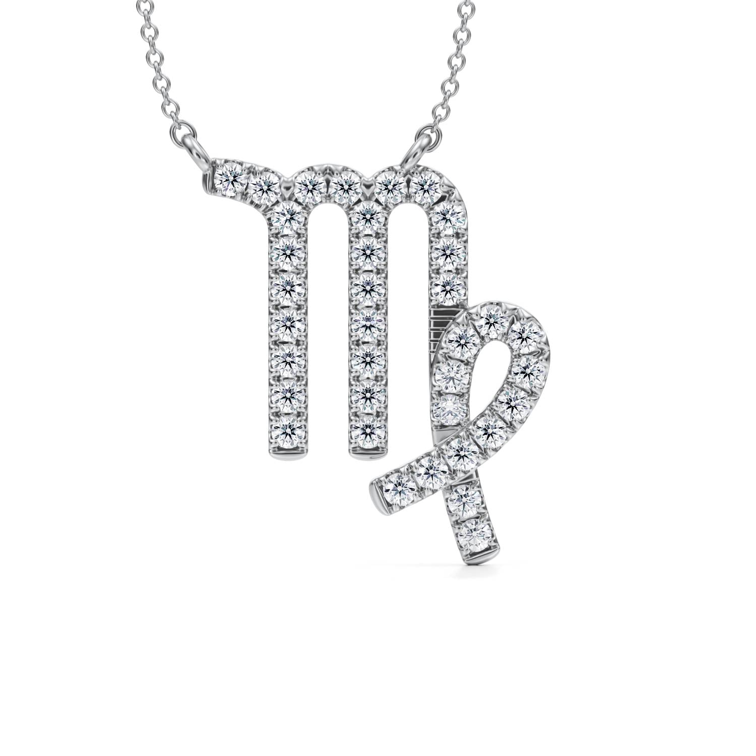 Virgo Zodiac Necklace (1 Carat)