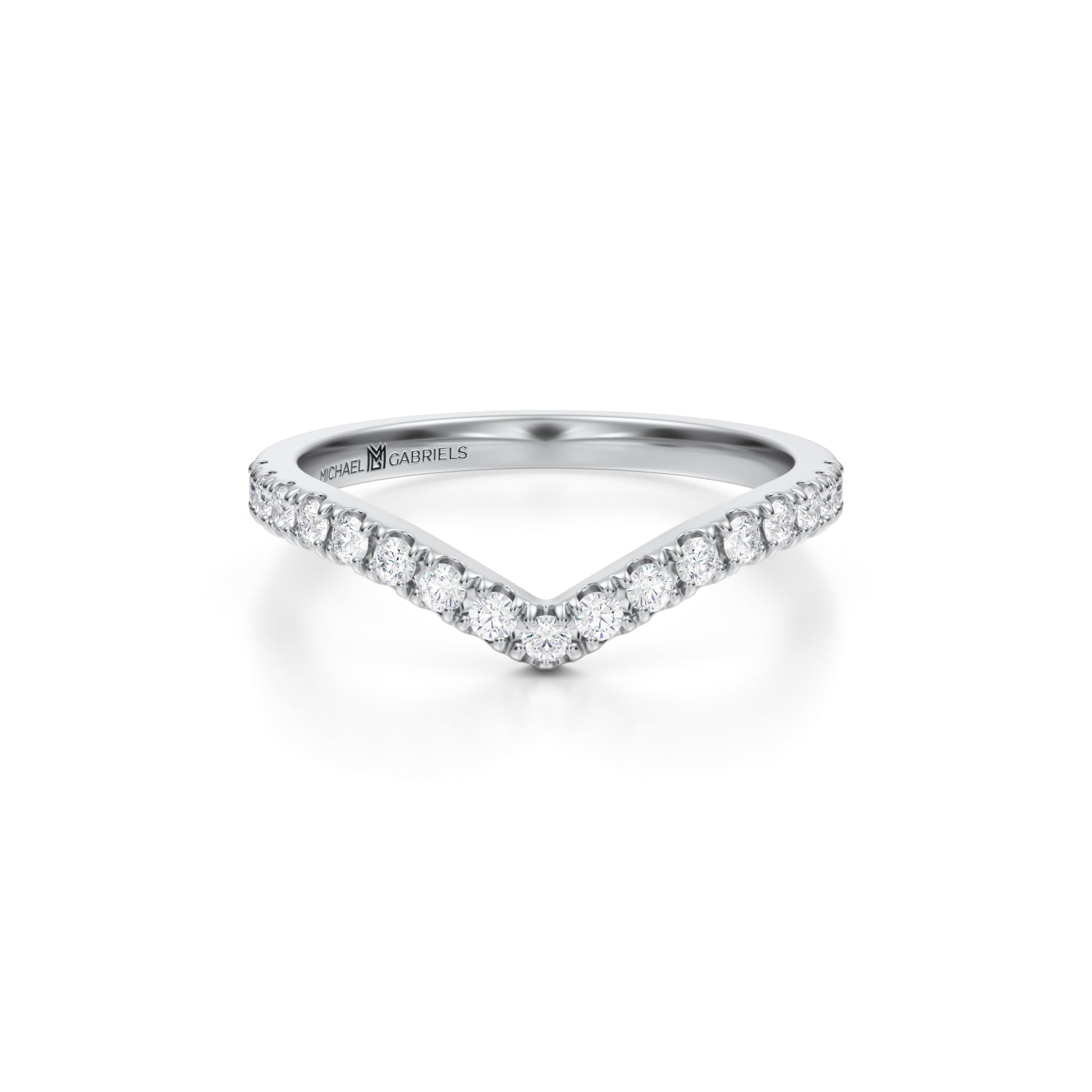 V Shaped Diamond Ring