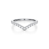 V Shaped Diamond Ring