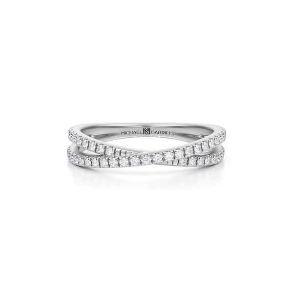 Criss Cross Diamond Ring