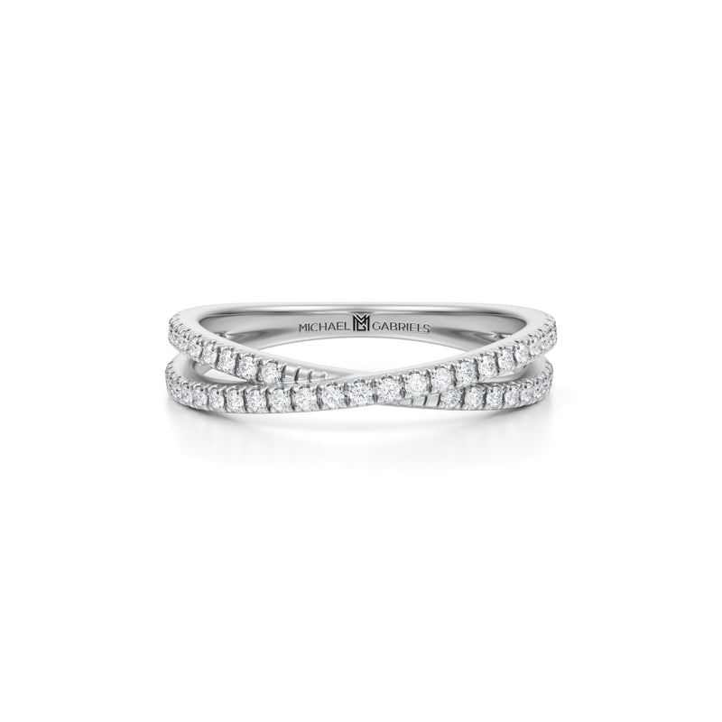 Criss Cross Diamond Ring