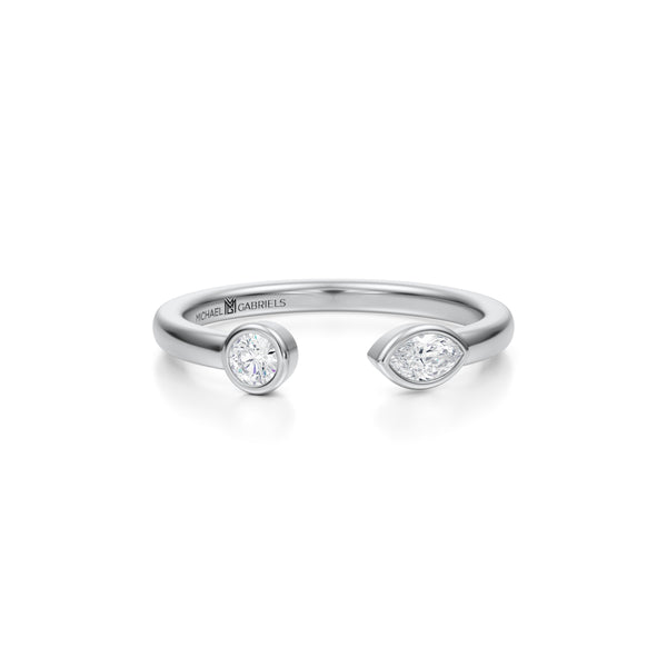 Open Bezel Diamond Ring