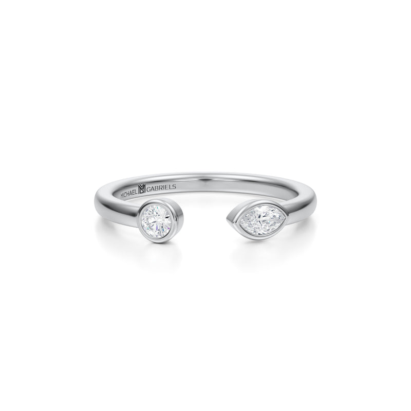 Open Bezel Diamond Ring