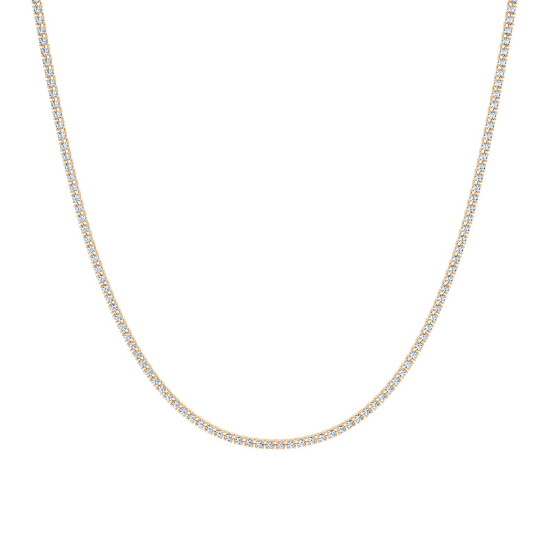 2 Carat Round Lab Grown Diamond Tennis Necklace