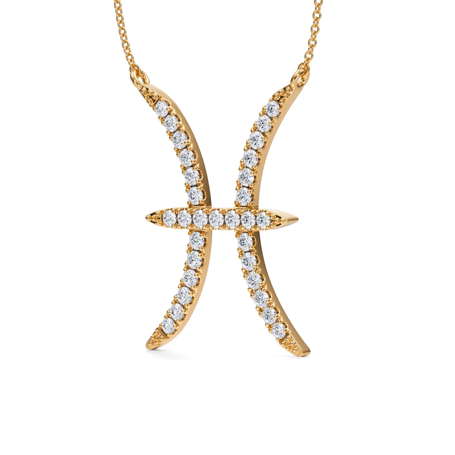 Pisces Zodiac Necklace (1 Carat)