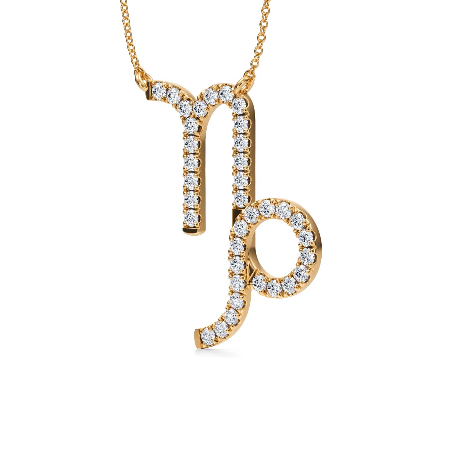 Capricorn Zodiac Necklace (1 Carat)