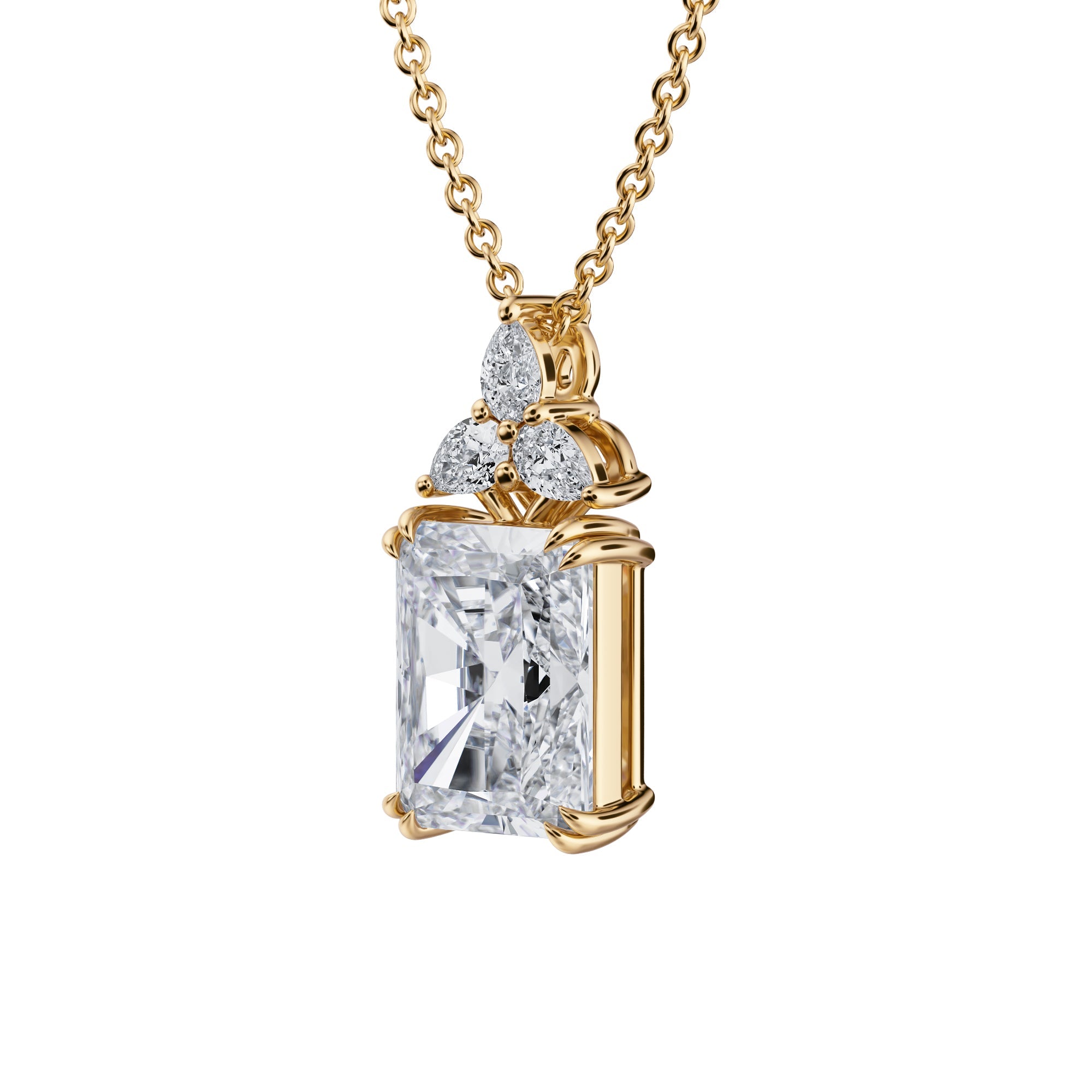 2.5 Carat Radiant Fancy Shape Pendant