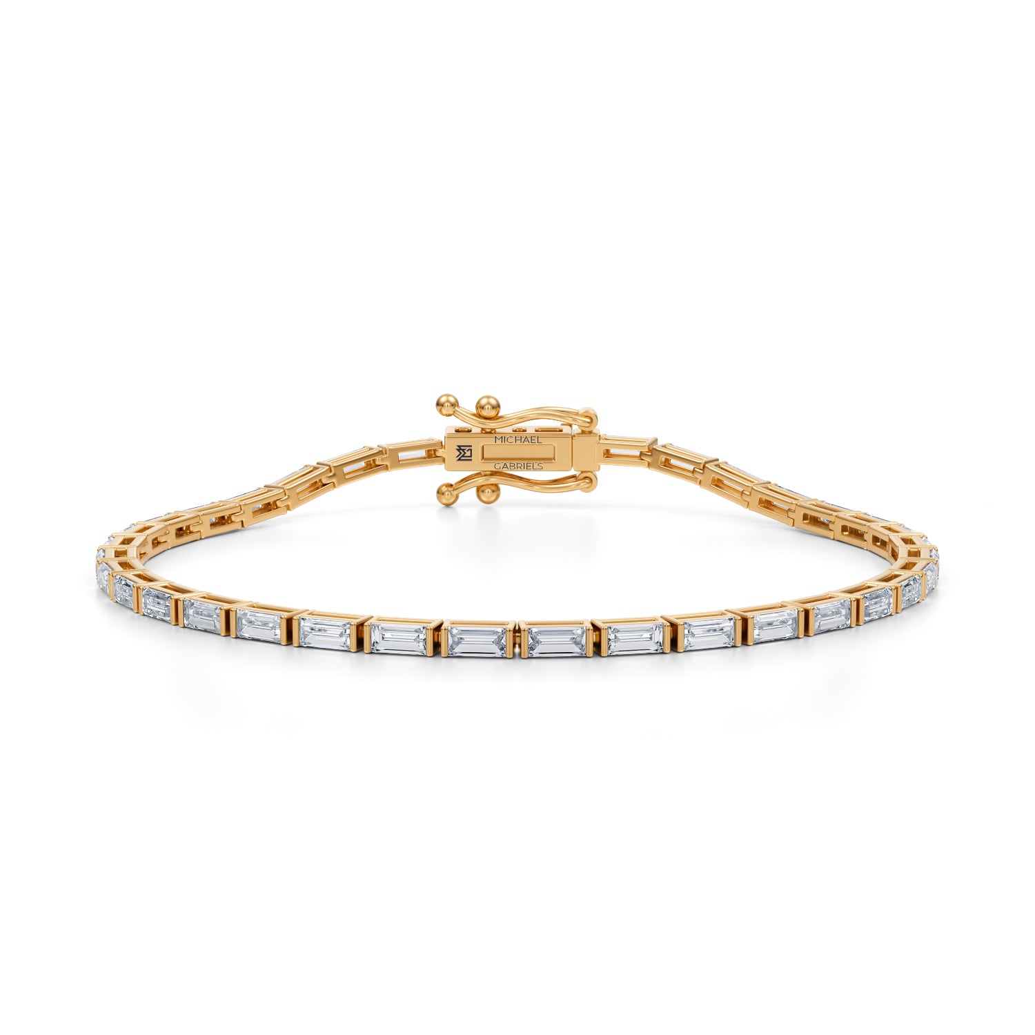 4 Carat Baugette Tennis Bracelet