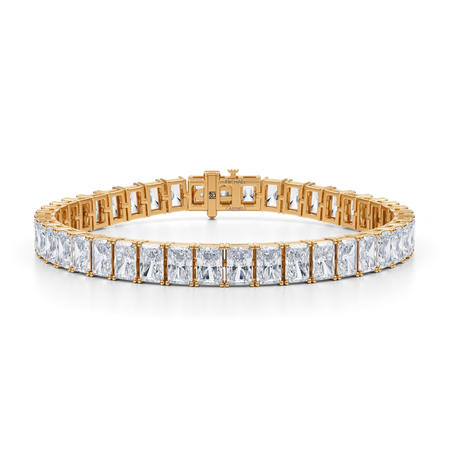 25 Carat Radiant Tennis Bracelet