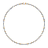 27 Carat Round Lab Grown Diamond Tennis Necklace